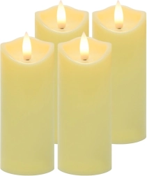 LED свещи за лампиони 12,5 × 5 cm, комплект 4 бр. RUHHY