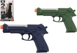 Пластмасов пистолет 17 см със светлина и звук