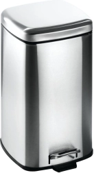Steel pedal trash can 12 L