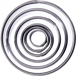 Комплект резци за бисквити от неръждаема стомана – кръгове 1,3–5,2 cm, 5 броя