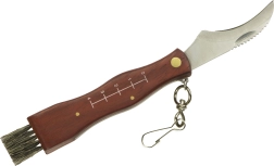 Сгъваем нож за гъби с четка