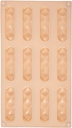 Silicone mold for cookies and pralines beige 29.5 × 17 × 1.5 cm