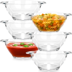 Glass Soup Bowls 420 ml, Set of 6
