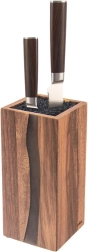 Дървен блок за ножове River от акациево дърво с универсално влакно
