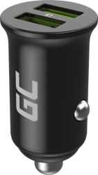 GREENCELL PowerRide Nano 36W car charger, 2× USB-A, Ultra Charge fast charging