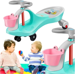 Gravity ride-on balance swing car for kids – green