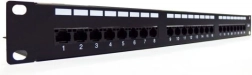 Пач панел 19" с 24 порта, категория 6, тип U/UTP