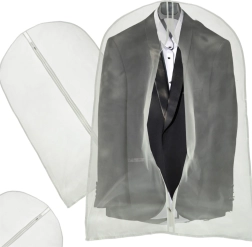 Предпазен калъф за дрехи 60 × 100 см с цип – Прозрачен 60×120