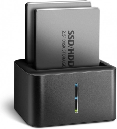 Мини докинг станция Axagon за 2x 2.5" SATA SSD/HDD с функция за клониране
