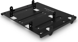Метална монтажна рамка за 4x 2.5" HDD за позиция 5.25" – черна