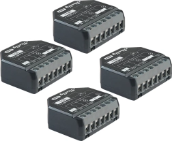 Комплект от 4 контролера Shelly 2PM Gen4 Pro за щори и уреди Zigbee/Matter