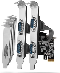AXAGON PCIe контролер с 4× сериен порт RS-232