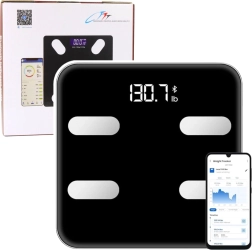Умна лична везна с Bluetooth, измерване на BMI/BMR и приложение