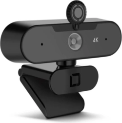 4K Resolution Webcam Black