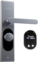 Умен ключалка за врата Loqed Touch (сребриста) с Wi‑Fi и Bluetooth