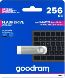 USB флашка UNO3 256GB USB 3.2 Gen1 сребърна