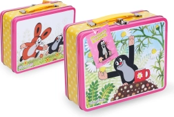 Метален куфар Малкото къртче розов за деца