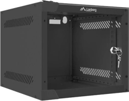 Lanberg 10-инчов стенен шкаф 4U 280x310mm черен