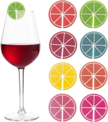 Силиконови маркери за чаши и чашки, 8 бр.