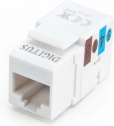 Keystone module RJ45 CAT6 UTP with LSA punch-down, white