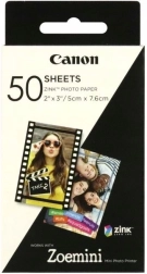 Photographic paper 5 x 7.6 cm with self-adhesive backing