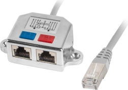 Lanberg LAN splitter RJ‑45 1× male to 2× female FTP