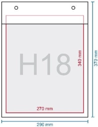 Балонно-пухкава пликова опаковка H18, самозалепваща 37 × 29 см