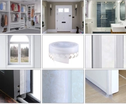 Прозрачна силиконова самозалепваща уплътнителна лента 2×180 см