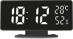 Цифрален будилник с термометър GreenBlue