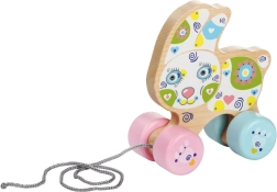 Дървен дърпащ се заек Cubika