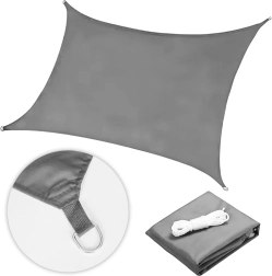 Квадратен слънцезащитен брезент, водоустойчив 3×3 m MultiGarden – Сива