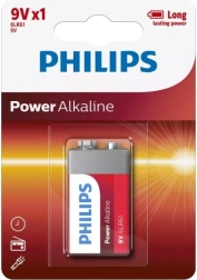 Алкална батерия Philips Power 9V