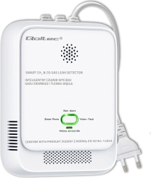 Детектор за изтичане на газ и въглероден оксид с аларма 85 dB и LED