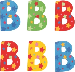 Bigjigs Toys wooden letter B with stars