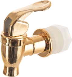 Златен резервен кран за стъклен дозатор за напитки