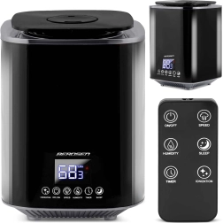 BERDSEN ultrasonic air humidifier with ionization and aromatherapy, black