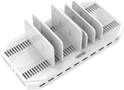 Зарядна стойка с 10 USB порта и QC3.0