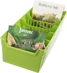 Зелен кухненски органайзер за подправки 30 × 13 × 8 см