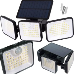 Соларна външна лампа 180 LED с PIR и здрачов сензор IZOXIS IP65