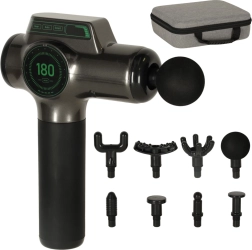 Преносим масажен пистолет с LED дисплей 8 в 1