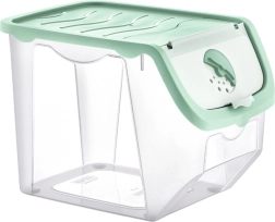 Storage box for fruit and vegetables with lid 12 l, mint