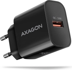 Axagon 18 W wall charger with fast charging QC 3.0, 1× USB-A, black