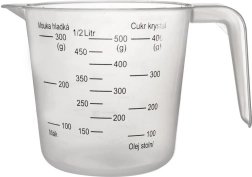 Kitchen measuring cup 500 ml with handle and spout