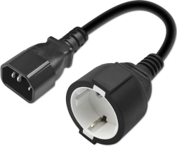 Адаптер IEC 320 C14 към Schuko 0,15 м