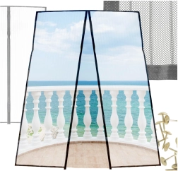 Магнитна мрежа против насекоми за врати 160 × 230 см