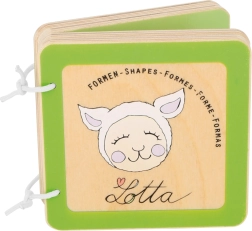 Дървена книжка LOTTA – първи форми за бебета