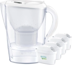 Филтрираща кана BRITA Marella XL 3,5 l бяла + 4 филтъра MAXTRA PRO Pure Performance