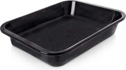 Емайлирана дълбока правоъгълна тава за печене 41 × 32 × 6 cm