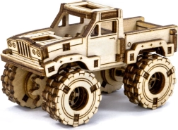 Дървен 3D пъзел – monster truck за сглобяване