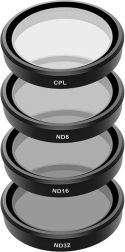 Комплект филтри TELESIN CPL/ND8/ND16/ND32 за DJI Osmo Action 4 и 3